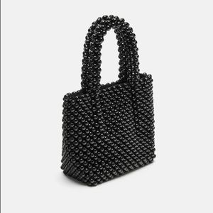 Zara Black Beaded Bag